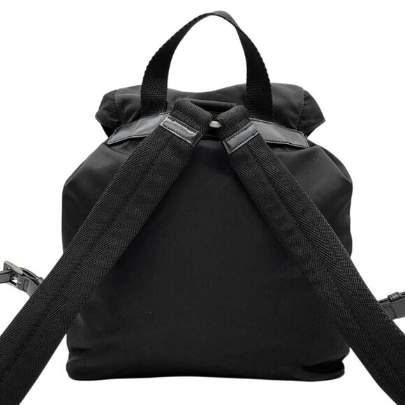 Authentic Prada Nylon Tessuto Backpack Saffiano Leather Shoulder Bag Purse Tote main image 8